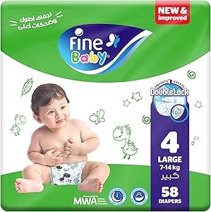 FINE BABY NO. 4 58 DIAPERS