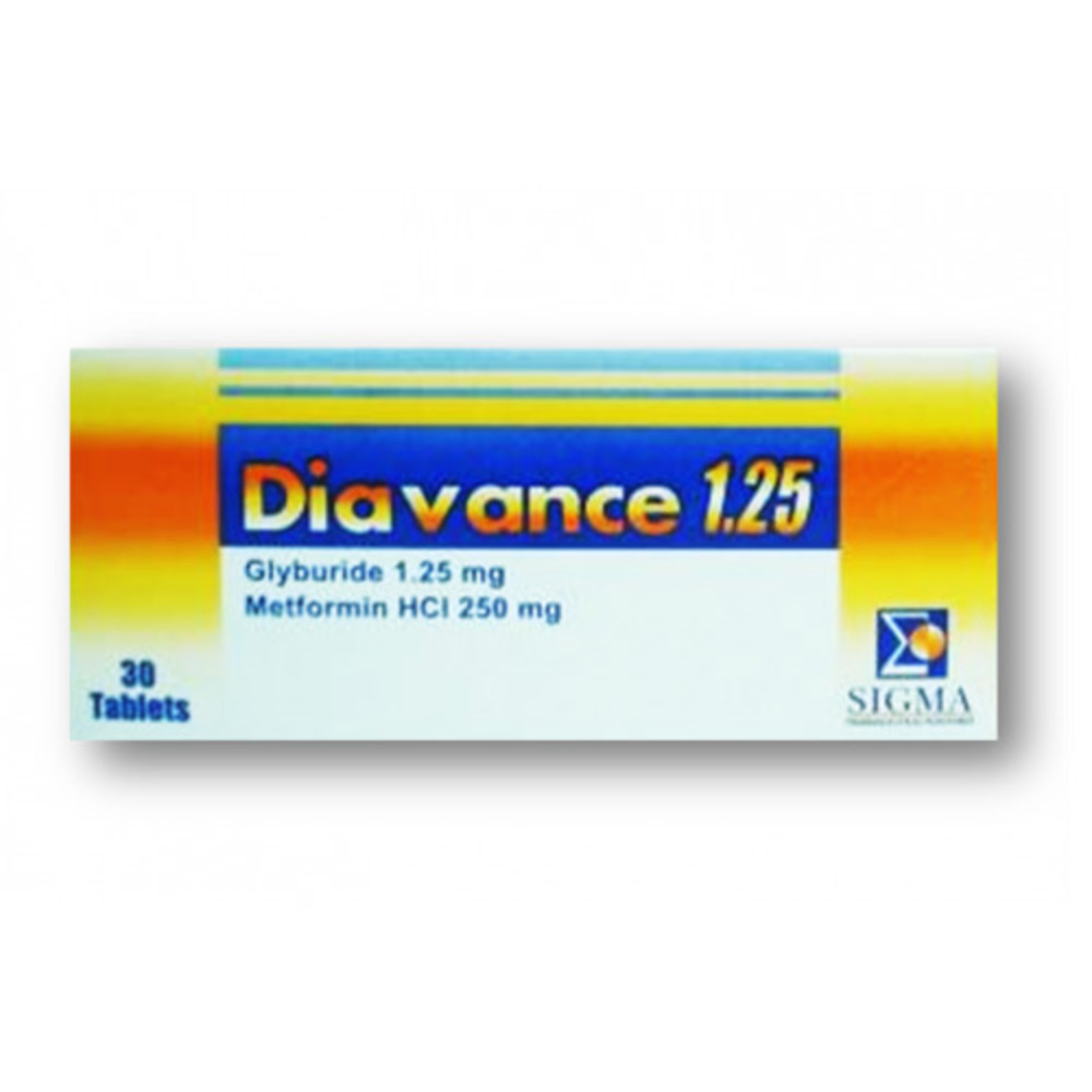 DIAVANCE 1.25 MG 30 TAB