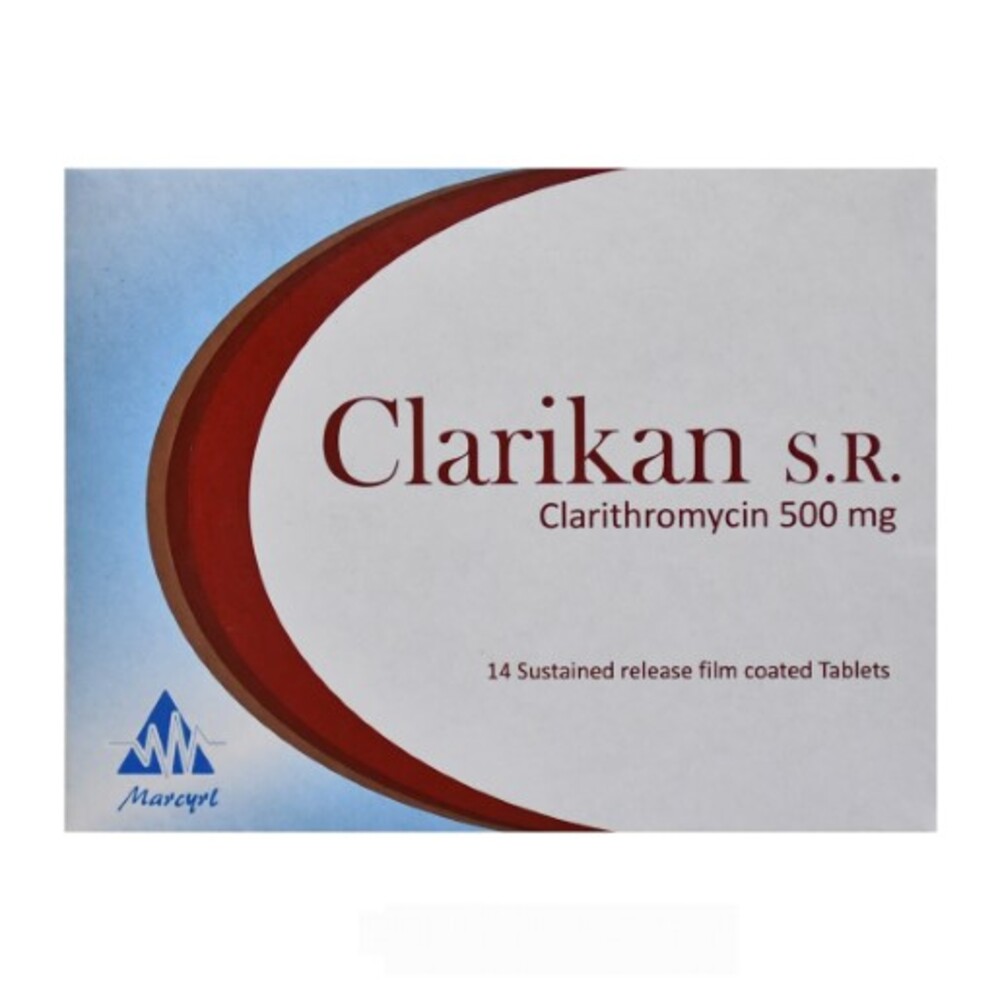 CLARIKAN SR 500 MG 14 TAB