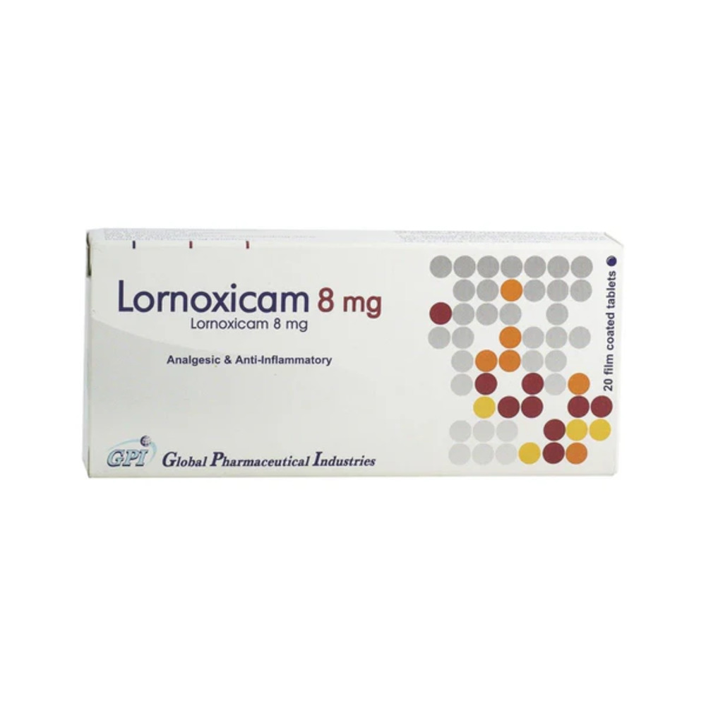 LORNOXICAM 8 MG 20 TAB