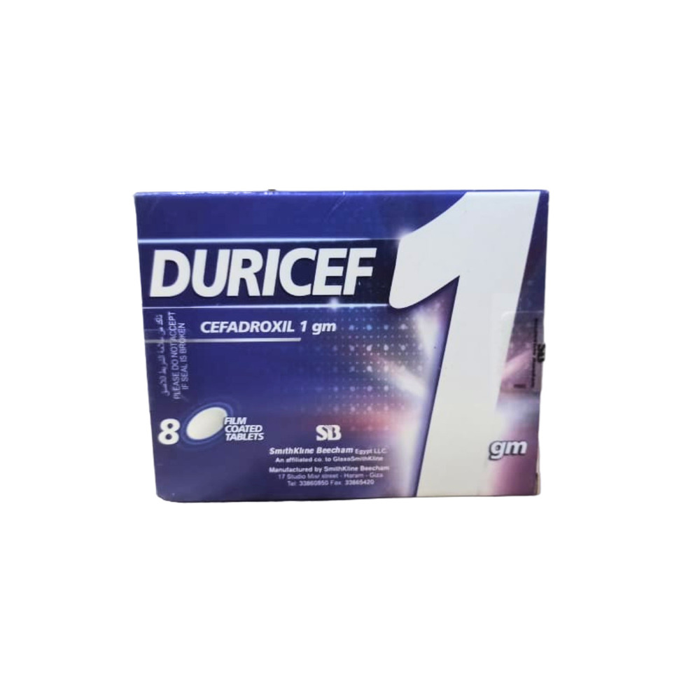 DURICEF 1 GM DISS 8 TAB