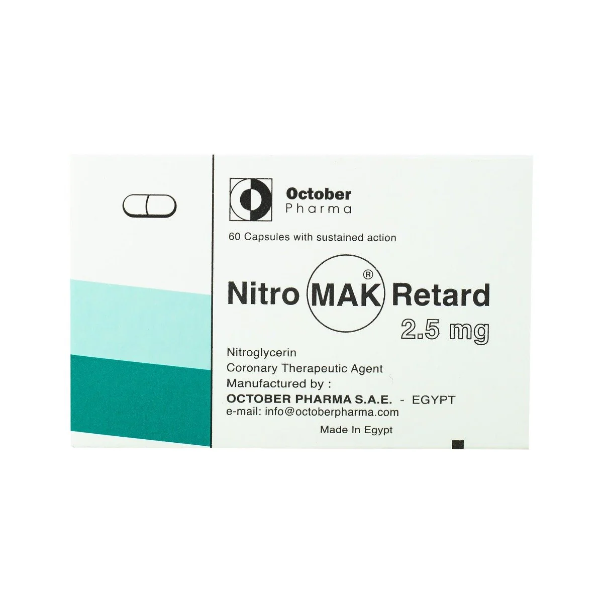 NITROMACK RET 2.5MG 60CAP