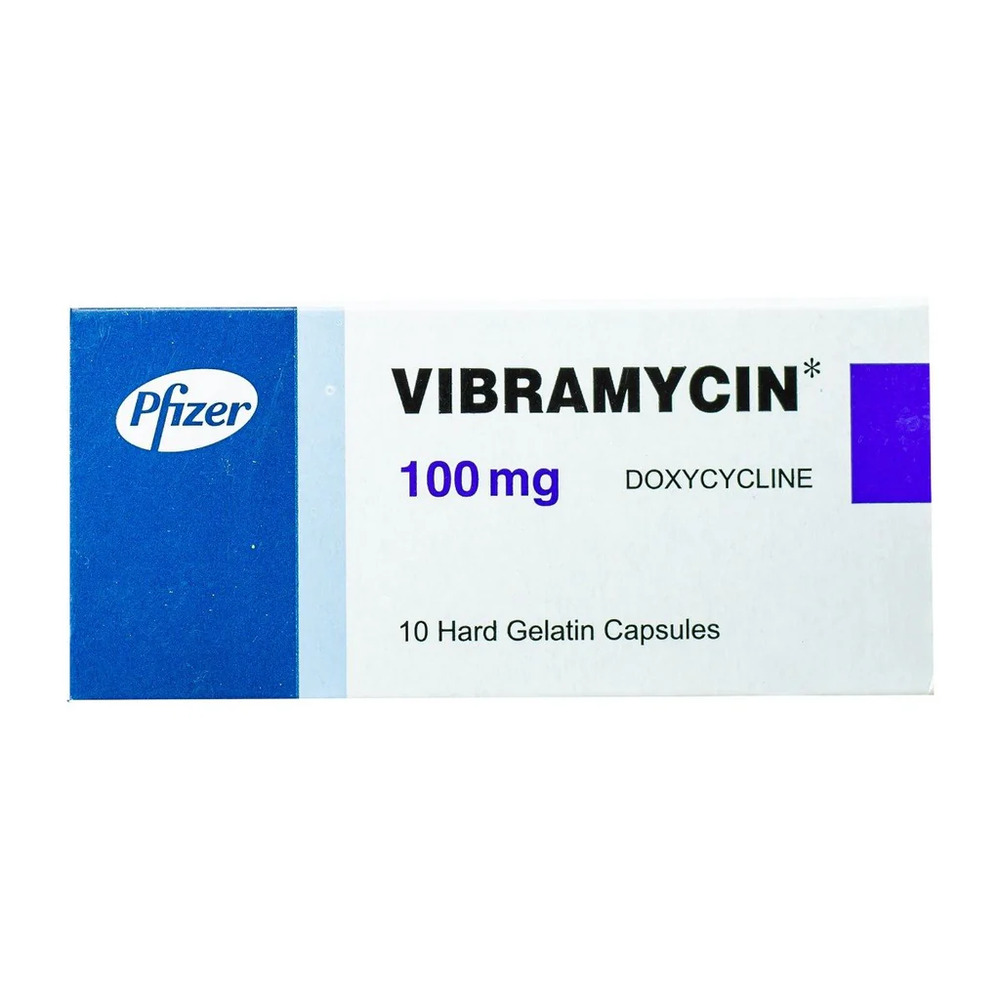 VIBRAMYCIN 100MG 10CAP.