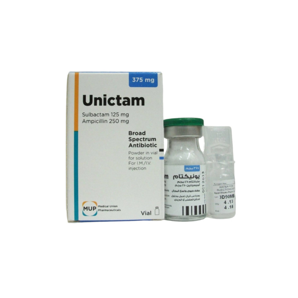 UNICTAM 375MG VIALS