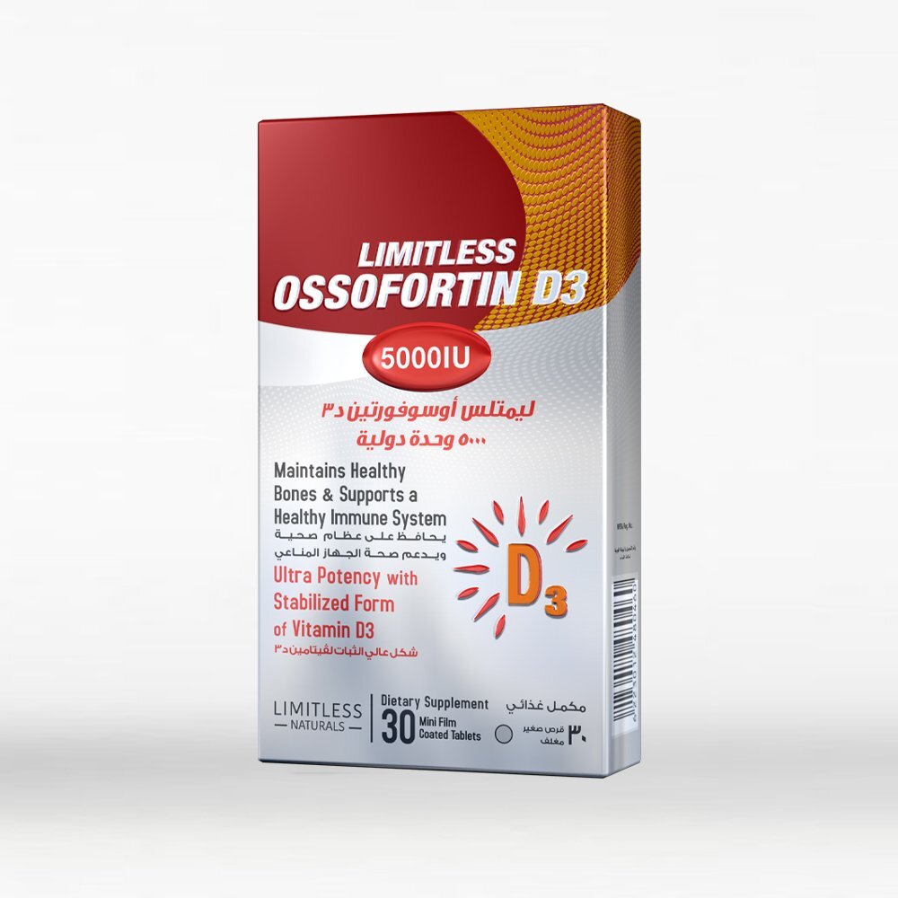 LIMITLESS OSSOFORTIN D3 5000 IU 30 TAB