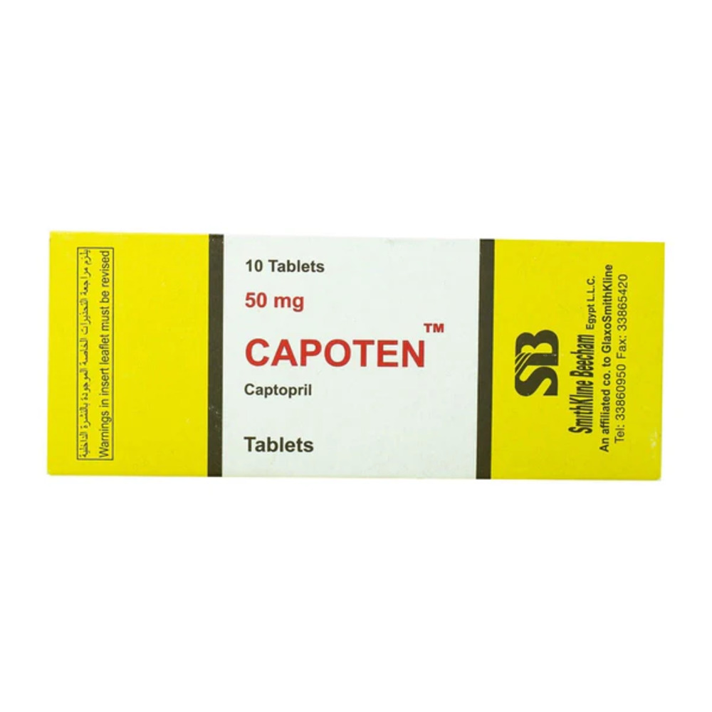 CAPOTEN 50 MG 10 T.