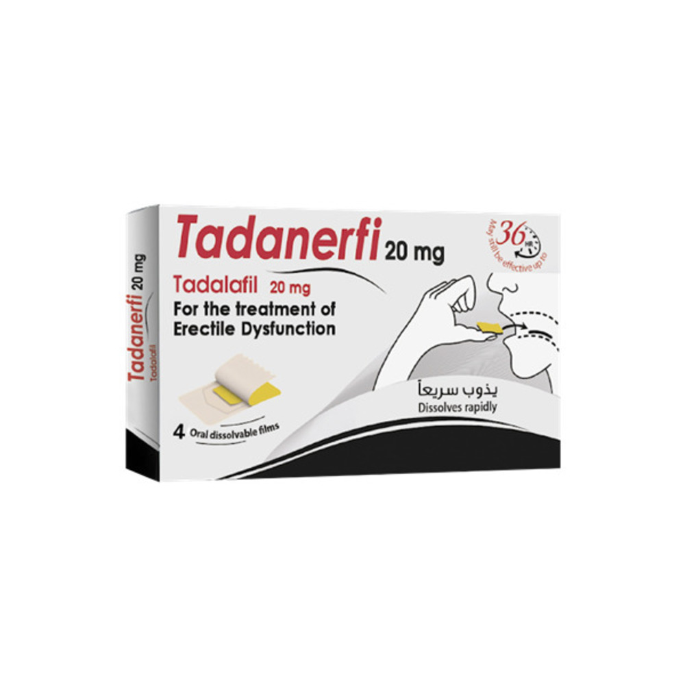 TADANERFI 20MG 4ORAL FILMS