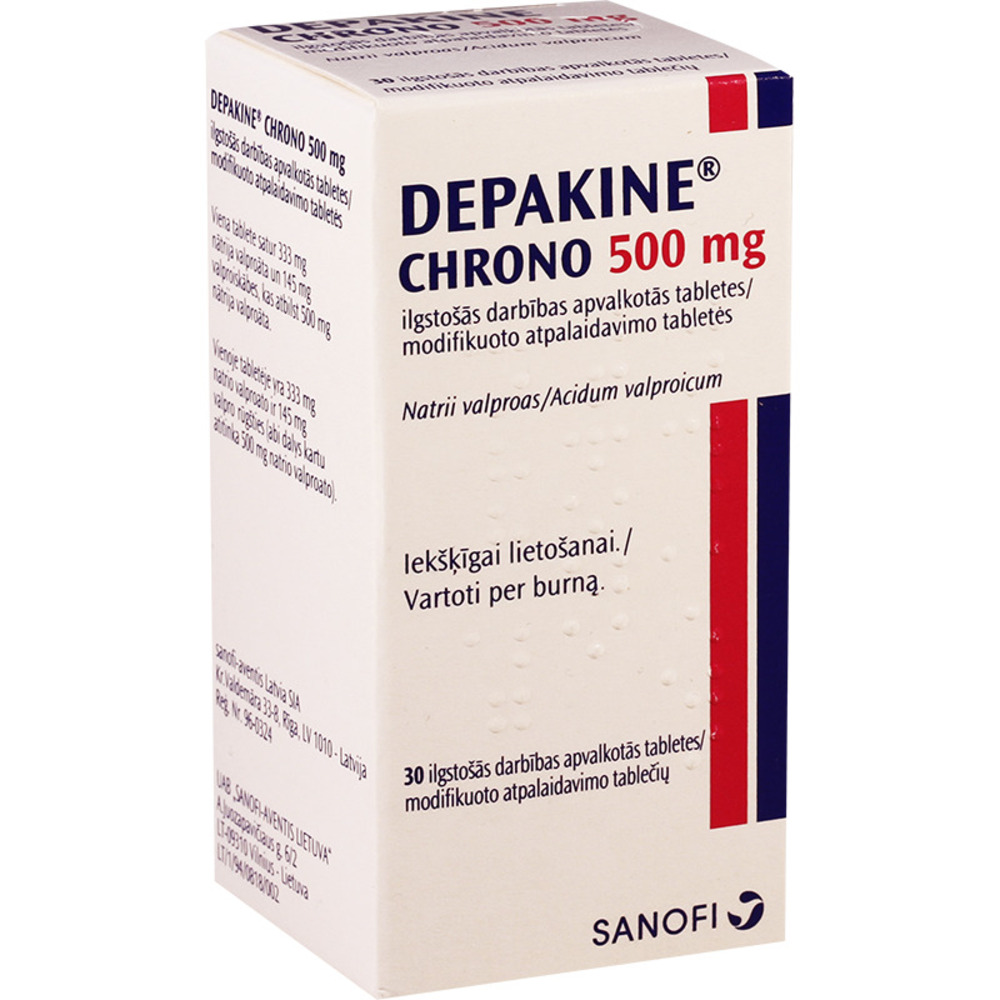 DEPAKINE CHRONO 500 MG 30 TAB