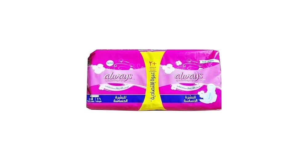 Always Sensitive Thick Double - 18 Long Pads