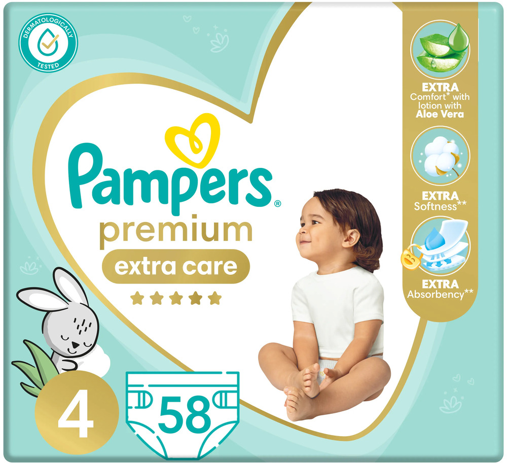 PAMPERS SAUDI SIZE 4   58 PC